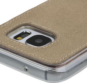 Surazo Back case - Złoty- etui na tył telefonu Surazo skóra naturalna 3