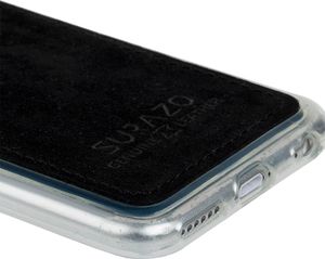 Surazo Back case - Nubuk Czarny- etui na tył telefonu Surazo skóra naturalna 7