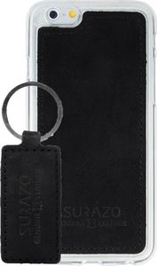 Surazo Back case - Nubuk Czarny- etui na tył telefonu Surazo skóra naturalna 5