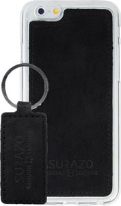 Surazo Back case - Nubuk Czarny- etui na tył telefonu Surazo skóra naturalna 5