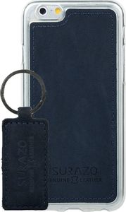 Surazo Etui na tył telefonu Surazo skóra naturalna Back case - Nubuk Granatowy 7