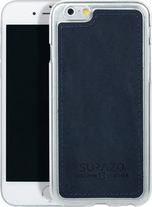 Surazo Etui na tył telefonu Surazo skóra naturalna Back case - Nubuk Granatowy 2