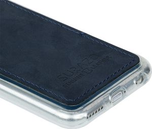 Surazo Etui na tył telefonu Surazo skóra naturalna Back case - Nubuk Granatowy 3