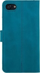 Surazo Etui na telefon Surazo ze skóry naturalnej Wallet case - Nubuk Turkus 3