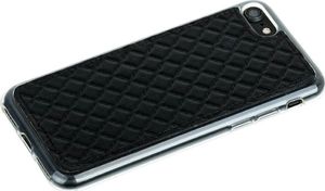 Surazo Etui na tył telefonu Surazo skóra naturalna Back case - Pikowane romby - Czarny matowy 5