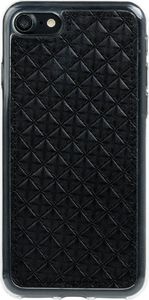 Surazo Etui na tył telefonu Surazo skóra naturalna Back case - Pikowane romby - Czarny matowy 1