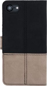 Surazo Etui na telefon Surazo ze skóry naturalnej Wallet case Duo - Czarny i Beżowy 3