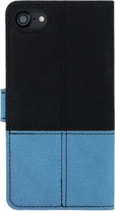 Surazo Etui na telefon Surazo ze skóry naturalnej Wallet case Duo - Czarny i Jasny niebieski 3