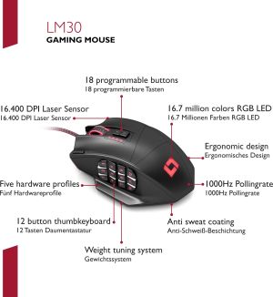 Mysz Lioncast LM30 (14719) 14