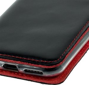 Surazo Etui na telefon Surazo ze skóry naturalnej Smart magnet RFID - Costa Czarny F1 4