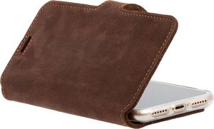 Surazo Etui na telefon Surazo ze skóry naturalnej Slim cover CC - Nubuk Orzechowy 6