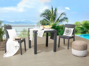 Beliani Stół ogrodowy szary Fossano 2