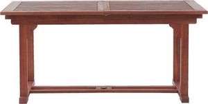 Beliani Stół ogrodowy rozkładany akacjowy 160/220 x 90 cm ciemne drewno TOSCANA 5