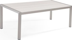 Beliani Stół ogrodowy z aluminium 180 x 90 cm biały VERNIO 1