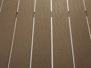 Beliani Stół ogrodowy z aluminium 180x90cm brązowy VERNIO (204830) 4