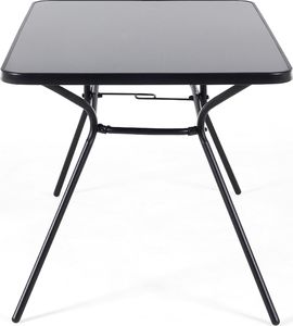 Beliani Stół ogrodowy 140 x 80 cm czarny LIVO (63216) 2