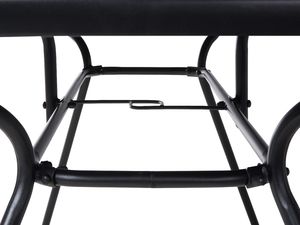 Beliani Stół ogrodowy 140 x 80 cm czarny LIVO (63216) 3