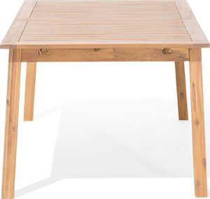 Beliani Stół ogrodowy rozkładany akacjowy 180/240x100cm jasne drewno CESANA (77311) 2