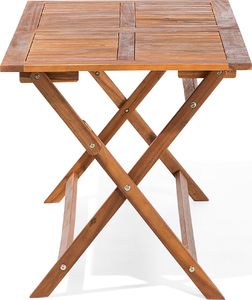 Beliani Stół ogrodowy drewniany 140x75cm CENTO (77022) 2