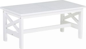 Beliani Stół ogrodowy 100x55cm biały BALTIC (87909) 1