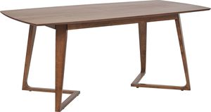 Beliani Stół do jadalni 180 x 90 cm ciemne drewno HUXTER 1