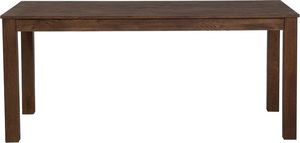 Beliani Stół do jadalni rozkładany dębowy 150/240 x 85 cm ciemne drewno MAXIMA 4