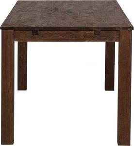 Beliani Stół do jadalni rozkładany dębowy 150/240 x 85 cm ciemne drewno MAXIMA 5