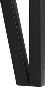 Beliani Stół do jadalni 180 x 90 cm jasne drewno z czarnym ADENA 5