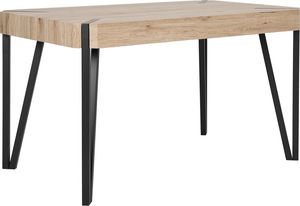 Beliani Stół do jadalni 130 x 80 cm jasne drewno CAMBELL 1