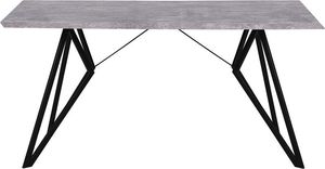 Beliani Stół do jadalni 160 x 90 cm efekt betonu BUSCOT 3