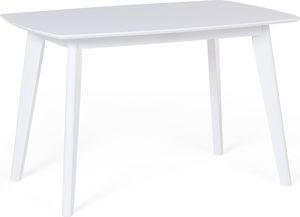 Beliani Stół do jadalni rozkładany 120/160 x 80 cm biały SANFORD 4