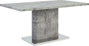 Beliani Stół do jadalni 160 x 90 cm efekt betonu PASADENA 1