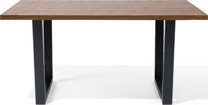 Beliani Stół do jadalni 160 x 90 cm ciemne drewno AUSTIN 2