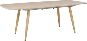 Beliani Stół do jadalni rozkładany 180/210 x 90 cm jasne drewno HAGA 1