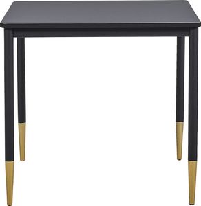 Beliani Stół do jadalni 80 x 80 cm czarny SHALFORD 2