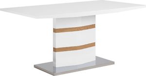Beliani Stół do jadalni 160 x 90 cm biały FREMONT 1