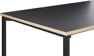 Beliani Stół do jadalni rozkładany 140/190 x 90 cm czarny AVIS 6