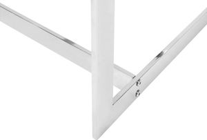 Beliani Stolik kawowy szklany srebrny CRYSTAL 4