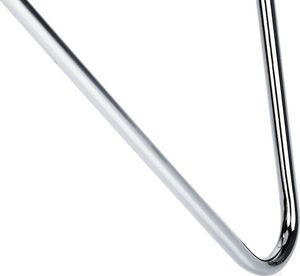 Beliani Stolik pomocniczy efekt marmuru biało-srebrny MERIDIAN II 3