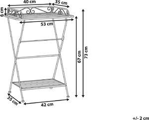 Beliani Stolik pomocniczy metalowy biały ANCUD 5