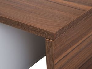 Beliani Szafka RTV ciemne drewno z białym YONKERS 5