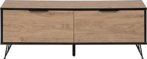 Beliani Szafka RTV ciemne drewno HALSTON 2