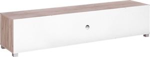 Beliani Szafka RTV jasne drewno z białym LINCOLN 3