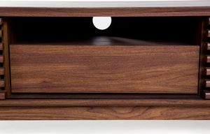 Beliani Szafka RTV ciemne drewno DETROIT 5