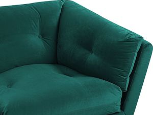 Beliani Sofa 3-osobowa welurowa zielona LENVIK 5