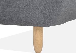 Beliani Sofa rozkładana ciemnoszara ALSTEN 4