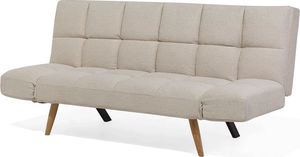 Beliani Sofa rozkładana beżowa INGARO 3