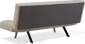 Beliani Sofa rozkładana beżowa INGARO 5