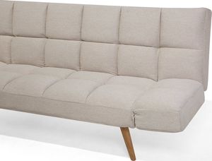 Beliani Sofa rozkładana beżowa INGARO 6
