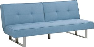 Beliani Sofa rozkładana niebieska DUBLIN 3